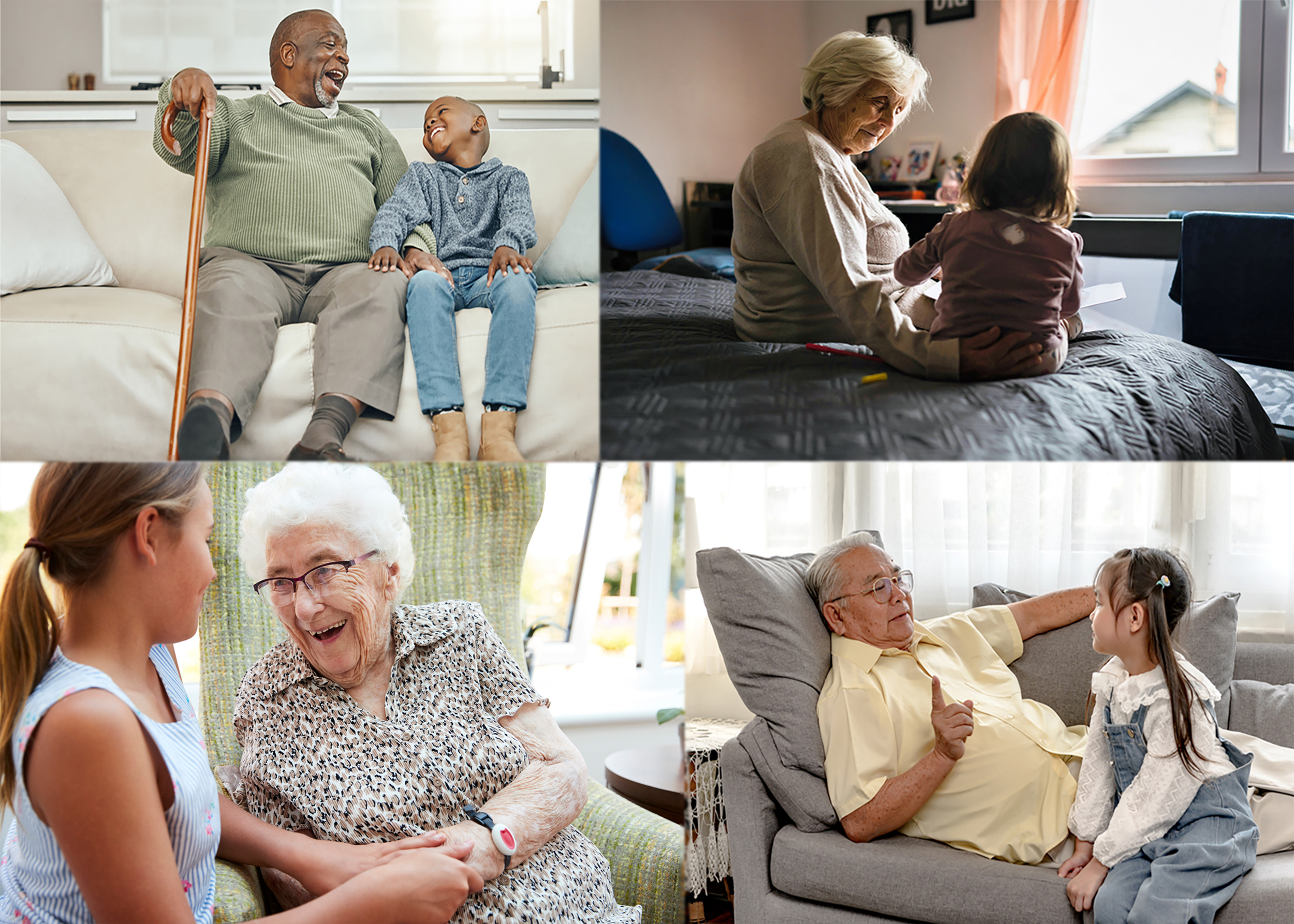 Grandparents-Grandchildren collage